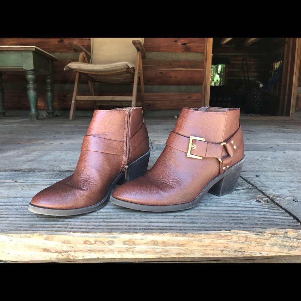 Brown booties